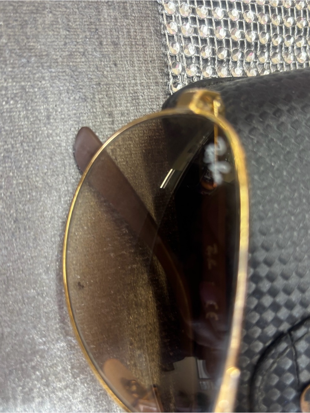 Ray-Ban Aviator Sunglasses - Gold Frame with Brown Gradient Lenses - Picture 3 of 4